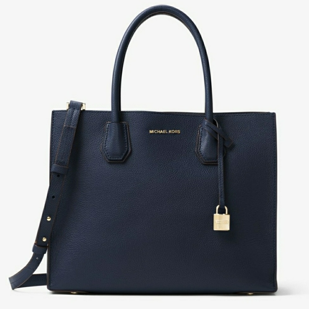 Michael Kors~Mercer Large Leather Convertible Tote